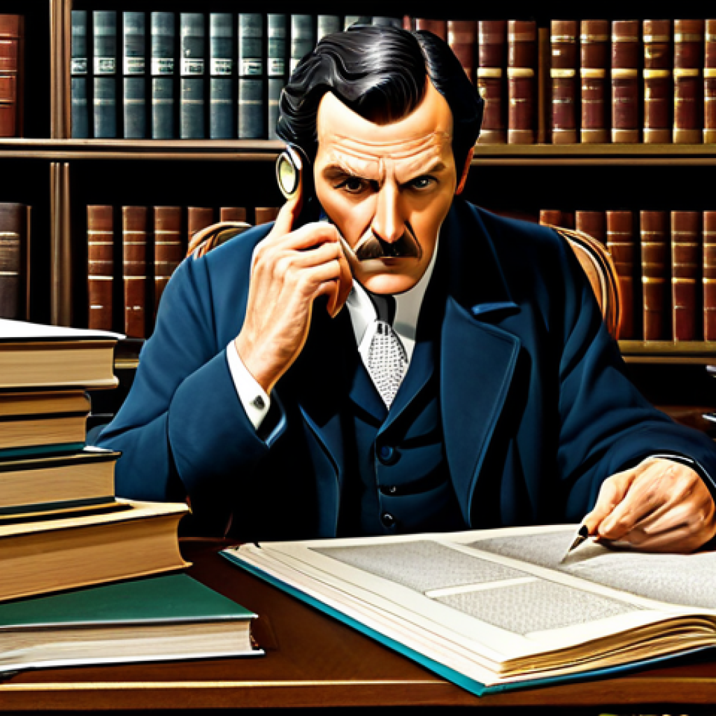 노무사 시험 기출문제 분석 - Sherlock Holmes & Legal Documents**

"A stylized illustration of Sherlock Holmes examining legal doc...