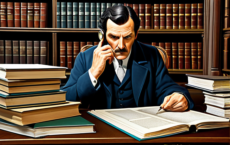 노무사 시험 기출문제 분석 - Sherlock Holmes & Legal Documents**

"A stylized illustration of Sherlock Holmes examining legal doc...