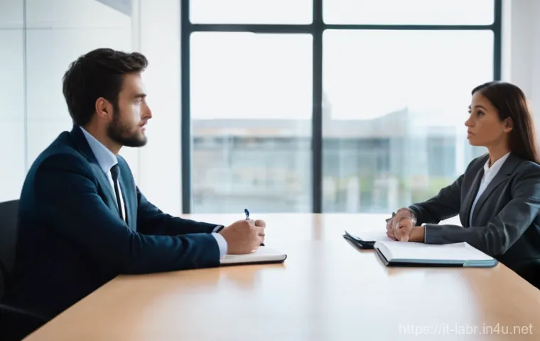 노동쟁의 해결 사례 분석 - **Workplace Mediation in a Modern Office Setting**
    *   **Prompt**: "A professional and contempor...