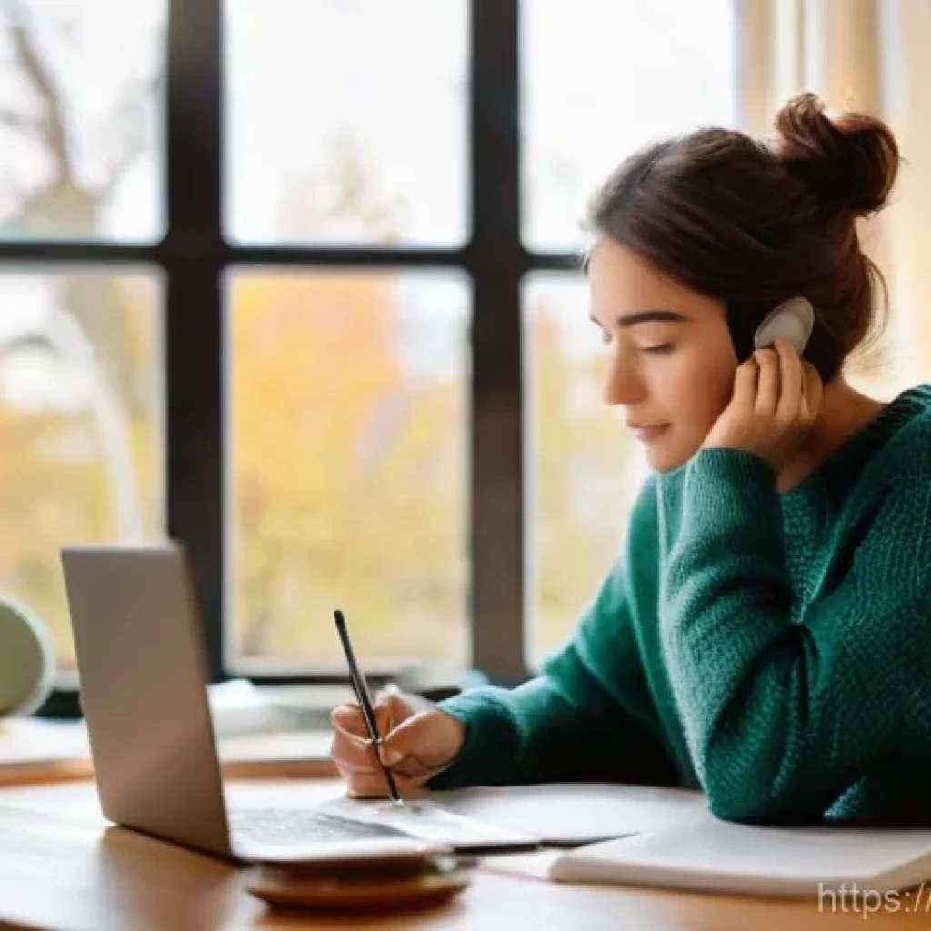 노무사 2차 실무 시험 준비 - **Prompt: Cozy Autumn Study Session**
    A bright, warm image of a young woman in her mid-twenties,...
