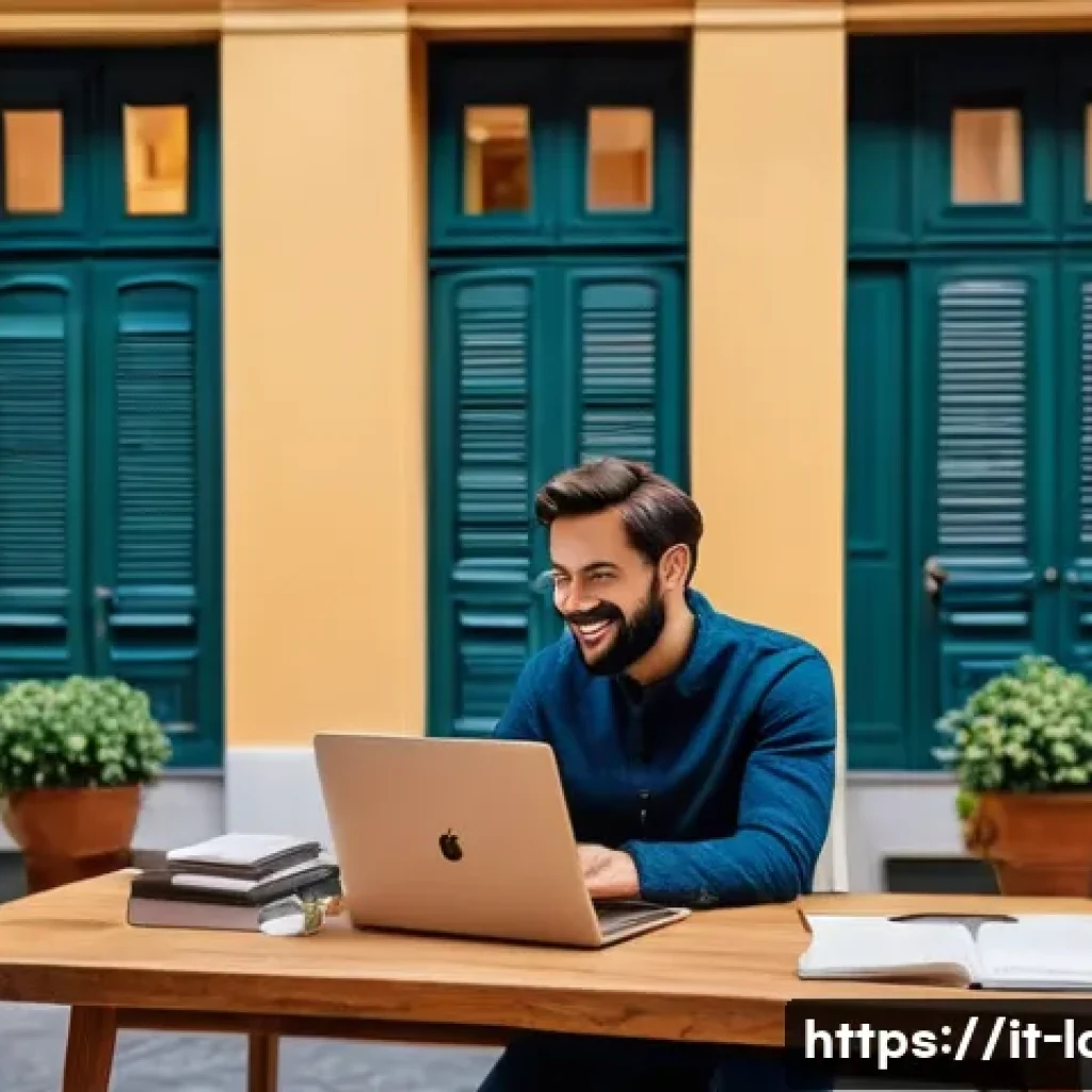 노동법 최신 트렌드와 분석 - **Prompt: "A cozy and modern Italian home office scene where a diverse group of professionals are gr...