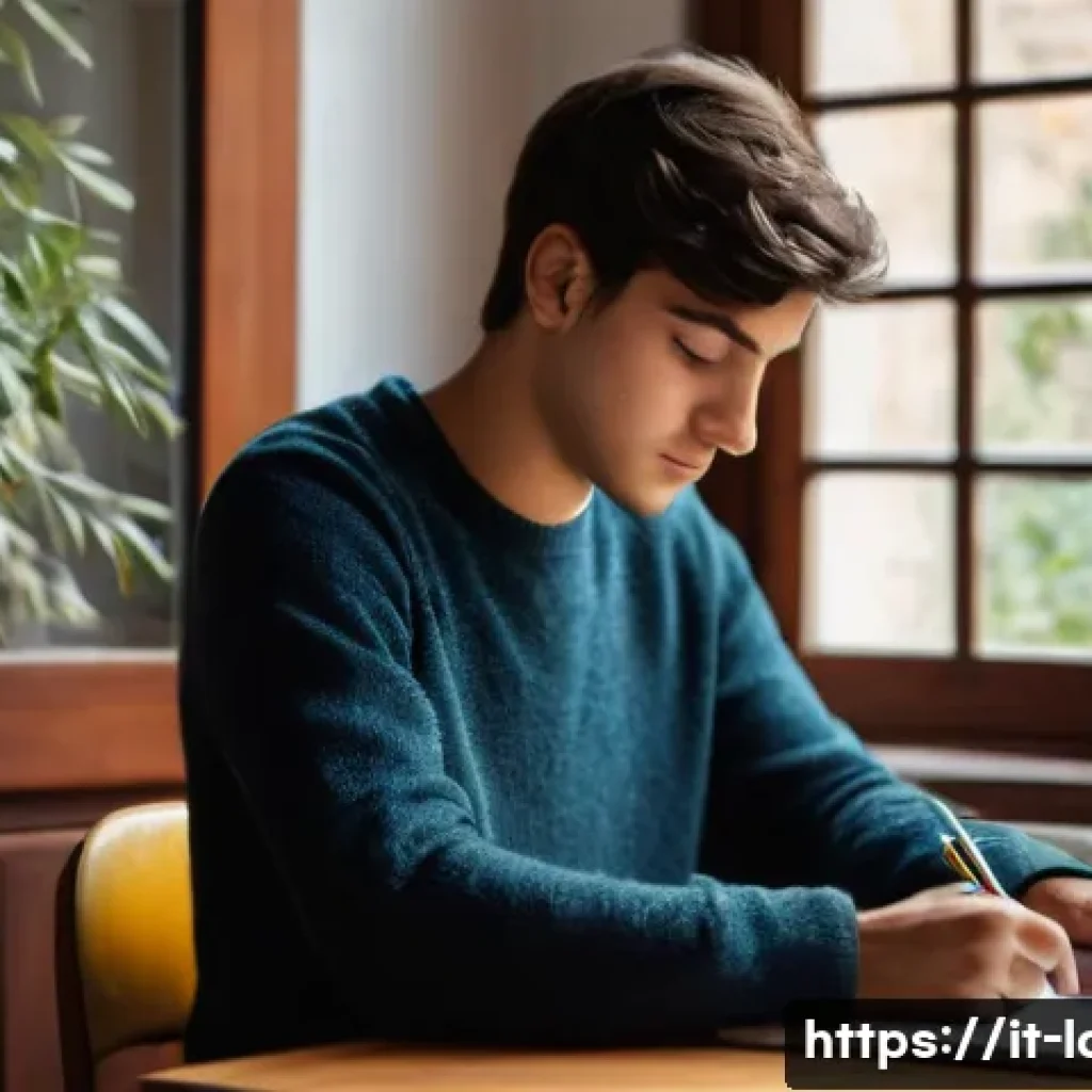 노무사 시험 전날 준비사항 - **A Moment of Calm Before the Exam**
"A young Italian student, appearing to be in their early tw...