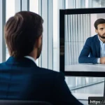 Home 22 노무사로서의 법률 자문 사례 - A modern Italian corporate office setting showing a professional HR consultant attentively listening...
