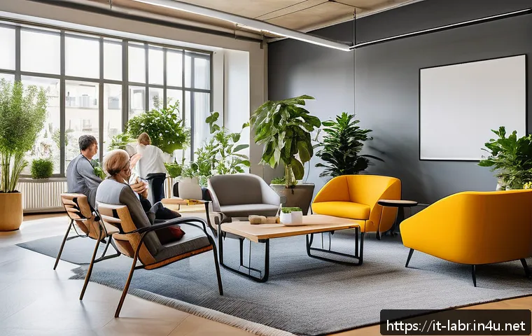 노무사로서의 조직 문화 이해 - A modern Italian office environment during a casual coffee break, diverse group of professional empl...